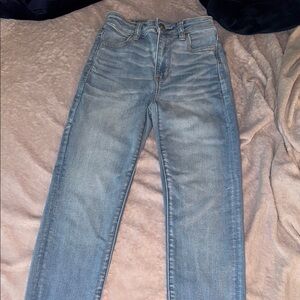 Light Blue American Eagle Next Level Stretch Skinny Jean - 00